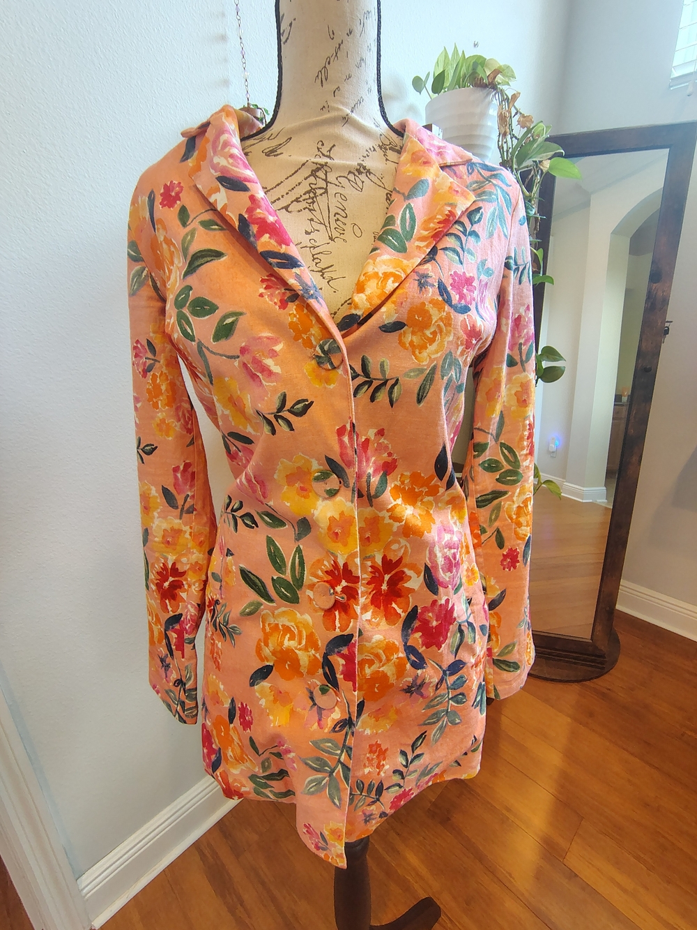 Lovers + Friends Pink Floral Mini Blazer Dress - Picture 2 of 4